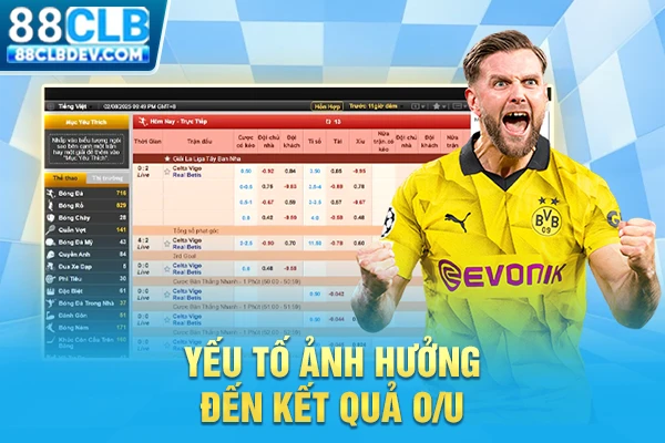 Yếu tố ảnh hưởng đến kết quả O/U
